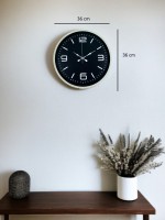 36 cm Krem Şık Dekoratif Duvar Saati