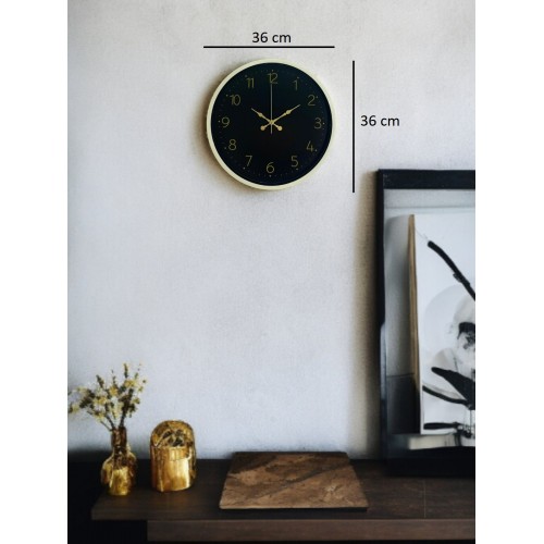 36 cm Krem Standart Duvar Saati