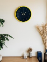 36 cm Sarı Şık Duvar Saati