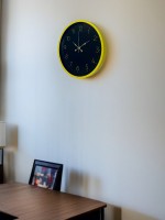 36 cm Sarı Şık Duvar Saati