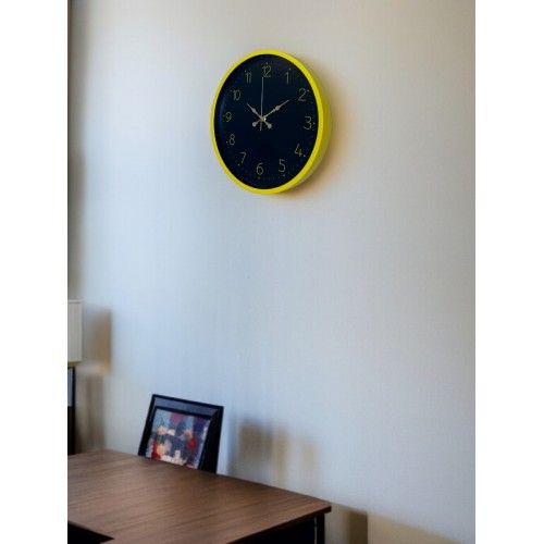 36 cm Sarı Şık Duvar Saati