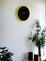 36 cm Sarı Şık Duvar Saati