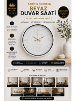 36 cm Zarif Ve Şık Duvar Saati