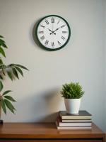 36 cm Yeşil Roma Rakamlı Duvar Saati (PP-3654L)