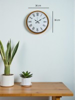 36 cm Turuncu Roma Rakamlı Duvar Saati (PP-3654O)