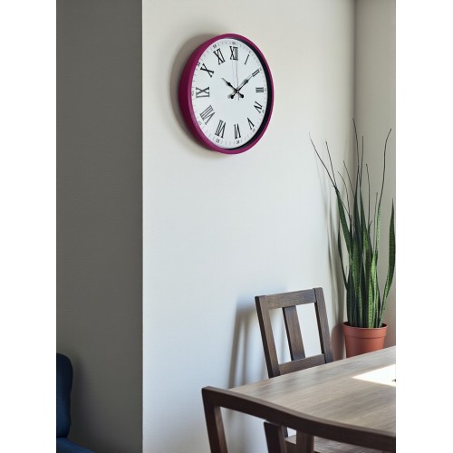 36 cm Pembe Roma Rakamlı Duvar Saati – Roma Rakamlı (PP-3654P)