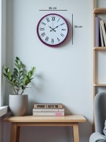 36 cm Pembe Roma Rakamlı Duvar Saati – Roma Rakamlı (PP-3654P)