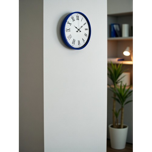 36 cm Lacivert Roma Rakamlı Duvar Saati (PP-3654V)