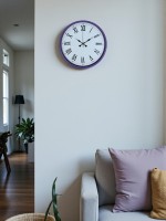 36 cm Mor Dekoratif Duvar Saati (PP-3654Z)