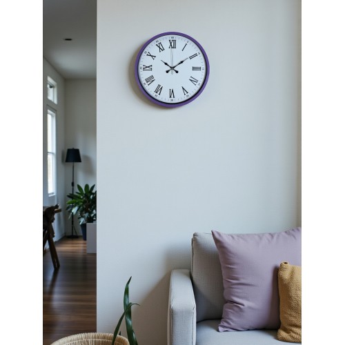 36 cm Mor Dekoratif Duvar Saati (PP-3654Z)