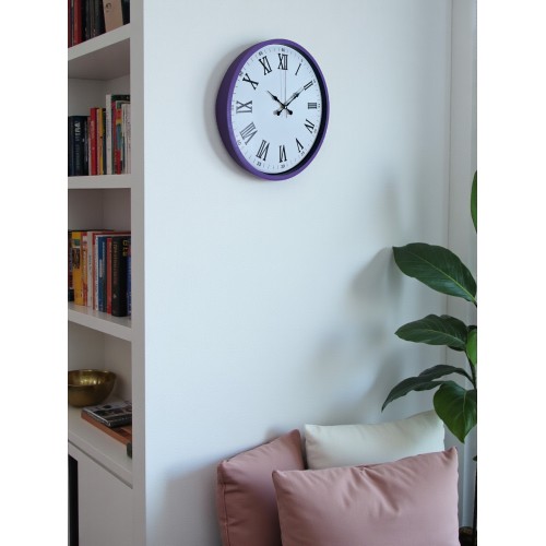 36 cm Mor Dekoratif Duvar Saati (PP-3654Z)