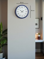36 cm Lacivert Roma Rakamlı Duvar Saati (PP-3655V)