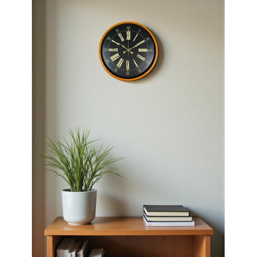 36 cm Turuncu Dekoratif Duvar Saati (PP-3658O)
