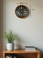 36 cm Turuncu Dekoratif Duvar Saati (PP-3658O)