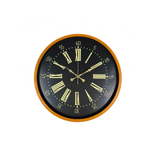 36 cm Turuncu Dekoratif Duvar Saati (PP-3658O)