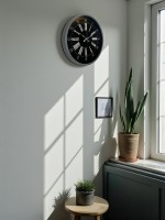 36 cm Dekoratif Gri Duvar Saati