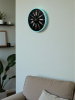 36 cm Turkuaz Dekoratif Duvar Saati (PP-3659T)