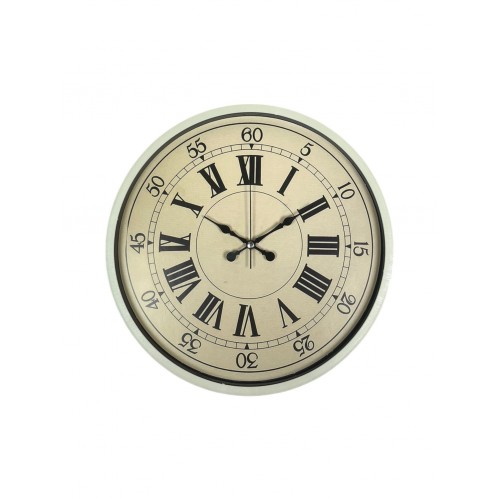 36 cm Krem Retro Tasarım Duvar Saati