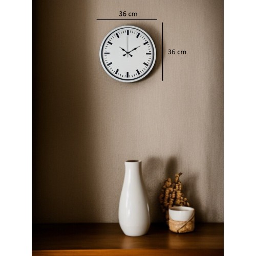 36 cm Beyaz Standart Duvar Saati
