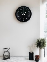 36 cm Siyah Arapça Rakamlı Duvar Saati (PP-3692B)