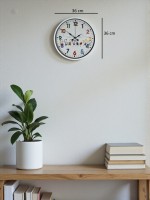 36 cm Beyaz Çocuk Odası Duvar Saati