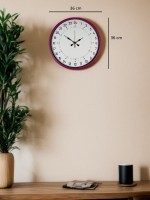 36 cm Pembe 24 Saat Göstergeli Özel Tasarım Duvar Saati