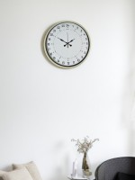 36 cm Krem 24 Saat Göstergeli Duvar Saati