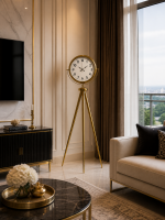 Gold Tripod Ayaklı Lüks Saat