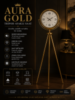 Aurora Gold Ayaklı Tripod Saat