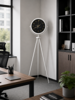 Premium Mermer Desenli Tripod Ayaklı Saat