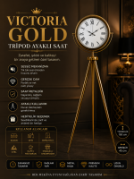 Victoria Gold Tripod Ayaklı Saat