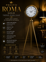 Prestige Roma Gold Tripod Ayaklı Saat
