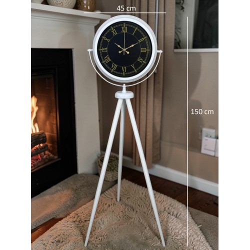 Beyaz Elite Tripod Ayaklı Saat