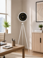 Lüks Beyaz Tripod Ayaklı Saat