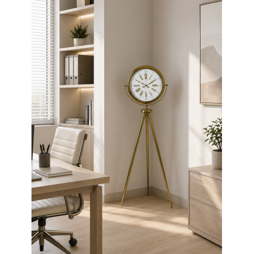 Aura Gold Tripod Ayaklı Dekoratif Saat