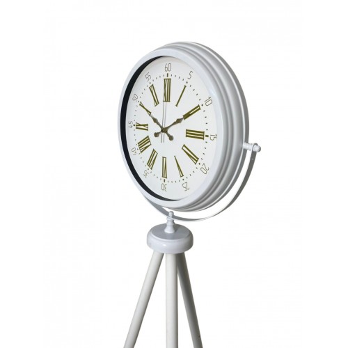 Royal White Gold Roma Rakam Tripod Ayaklı Saat
