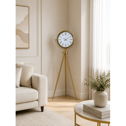 Elite Roma Rakamlı Gold Tripod Ayaklı Saat