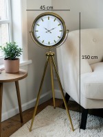 Modern Gold Tripod Ayaklı Saat