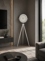 Aura Beyaz Tripod Ayaklı Saat
