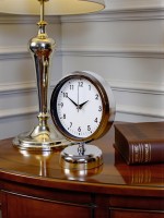 Noble Time 25 x 20 cm Metal Krom Masa Saati – Klasik Seri