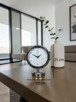 Krom 25 x 20 cm Metal Standart Masa Saati