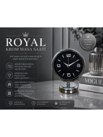 Imperial 25 x 20 cm Metal Krom Masa Saati