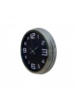 Krom Sade 40 cm Metal Duvar Saati