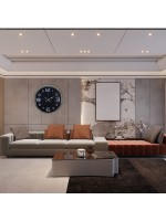 Krom Sade 40 cm Metal Duvar Saati