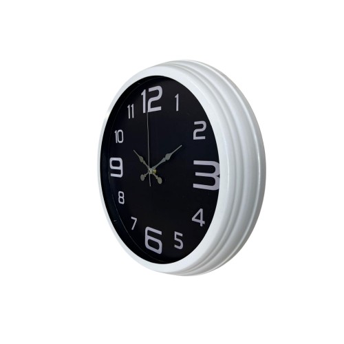 Beyaz 40 cm Metal Modern Duvar Saati
