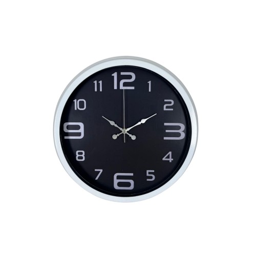 Beyaz 40 cm Metal Modern Duvar Saati