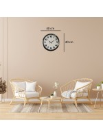 Krom Prime 40 cm Metal Duvar Saati