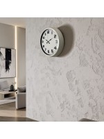 Sade Tasarım Beyaz 40 cm Metal Duvar Saati