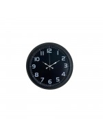 Midnight Black 40 cm Metal Duvar Saati