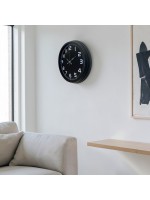 Midnight Black 40 cm Metal Duvar Saati